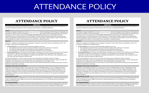 Where to find free attendance policy template (download and start now)